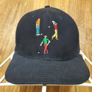 Vintage 90s Golf Hat Adult Snapback Blue The Rules Have Changed Pivot Rules